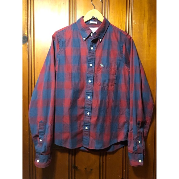 Abercrombie & Fitch men’s button up shirt. New - Picture 1 of 9